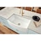 Ruvati 33 inch Fireclay White Farmhouse Kitchen Sink Bow Front Curved Apron Single Bowl RVL2398WH - alternate 4